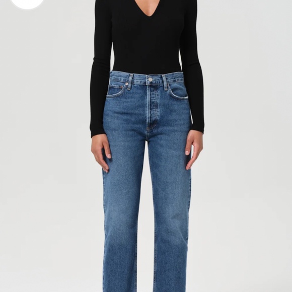 AGOLDE 90s Pinch Waist High Rise Straight Jeans in Control - Picture 3 of 6